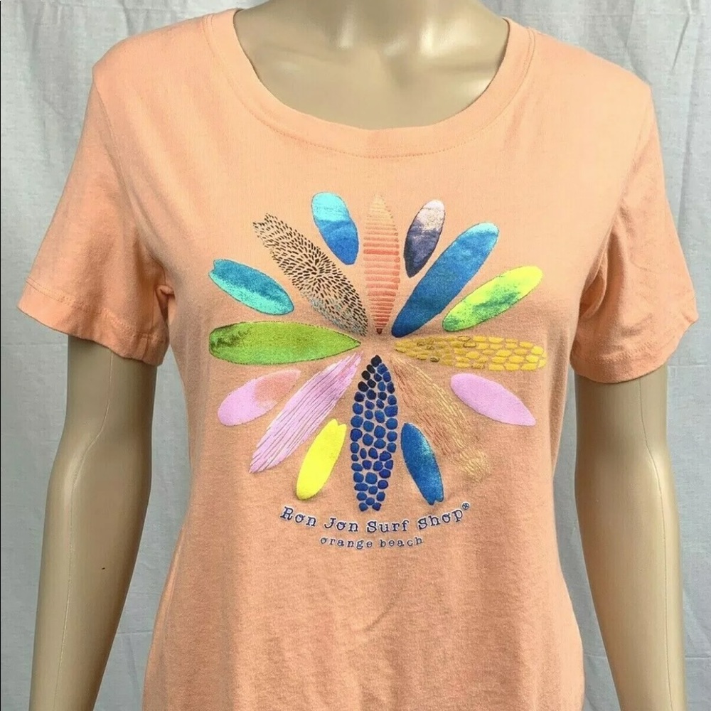 Ron Jon surf t-shirt size large multi-color casual